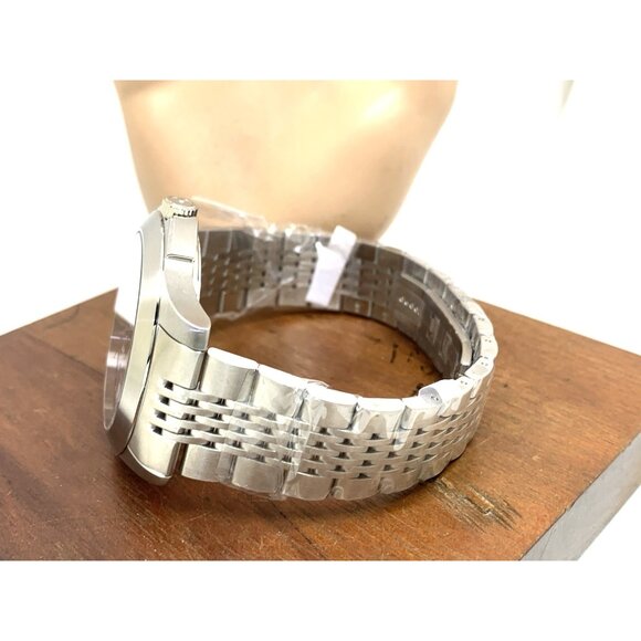 Gucci Men's Watch YA126201 G-Timeless Swiss Quartz Black Dial Silver Steel 44mm - Picture 10 of 15